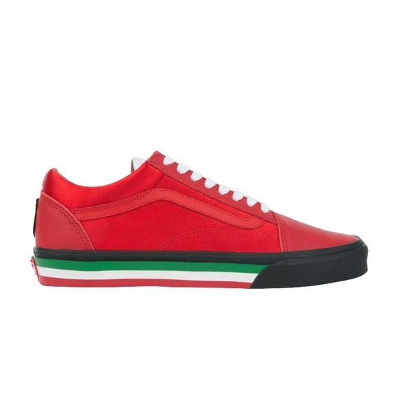 Vans Old Skool Red TKO Racing Skateboarding Sneakers‎ Size 8M/9.5W